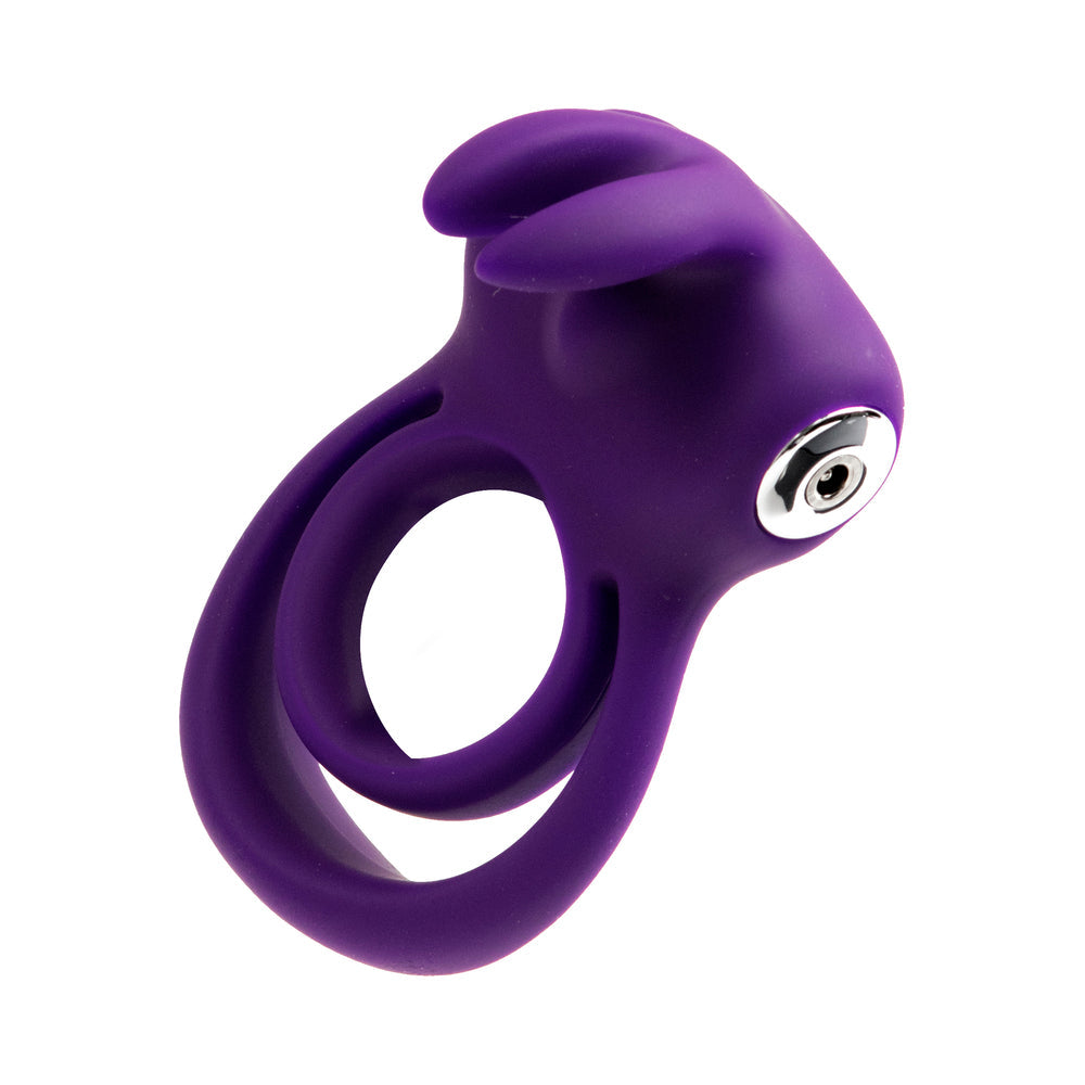 VeDo Thunder Bunny Rechargeable Dual C Ring Purple - Fantasies Boutique