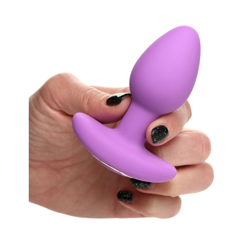 Curve Toys Gossip Pop Rocker Rechargeable Remote-Controlled Silicone Vibrating Anal Plug Violet - Fantasies Boutique