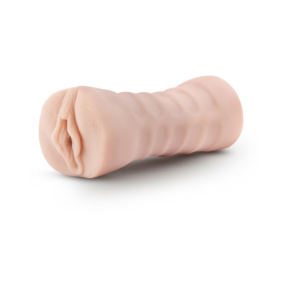 M for Men Ashley Vagina Stroker with Bullet Vibrator Beige - Fantasies Boutique