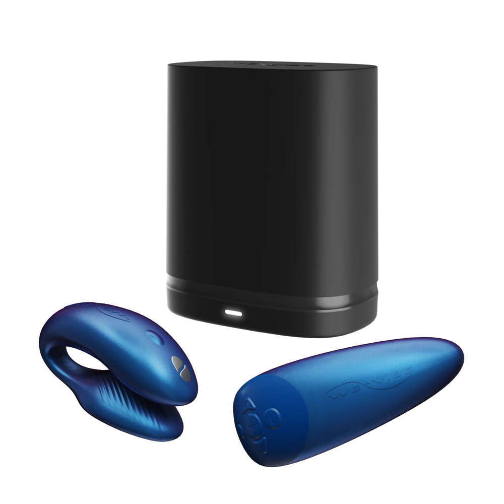 We-Vibe Chorus Rechargeable Remote-Controlled Silicone Couples Vibrator Cosmic Blue - Fantasies Boutique