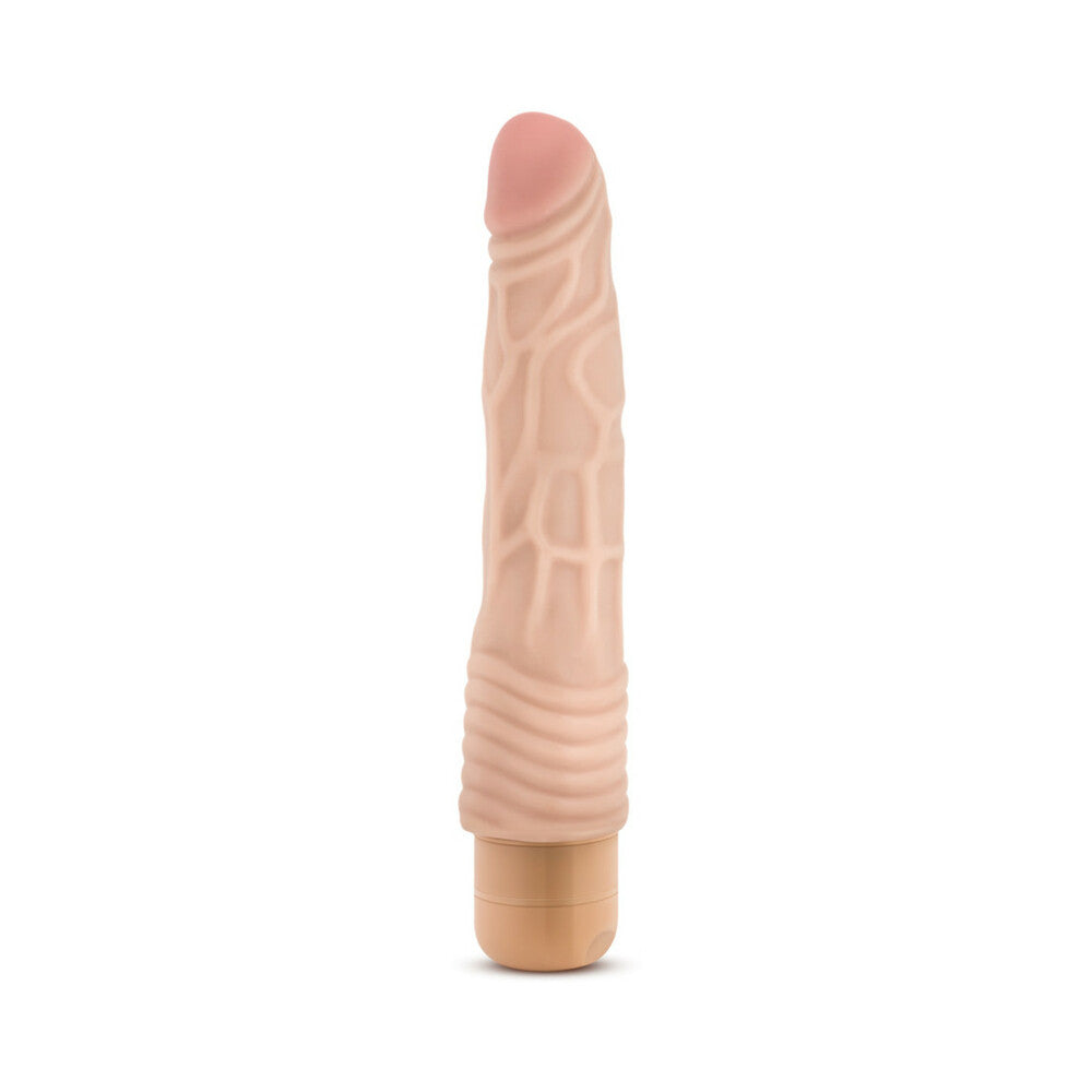Dr. Skin Vibe 2 Realistic 9 in. Vibrating Dildo Beige - Fantasies Boutique