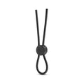 Stay Hard Silicone Loop Lasso/Bolo Cockring Black - Fantasies Boutique