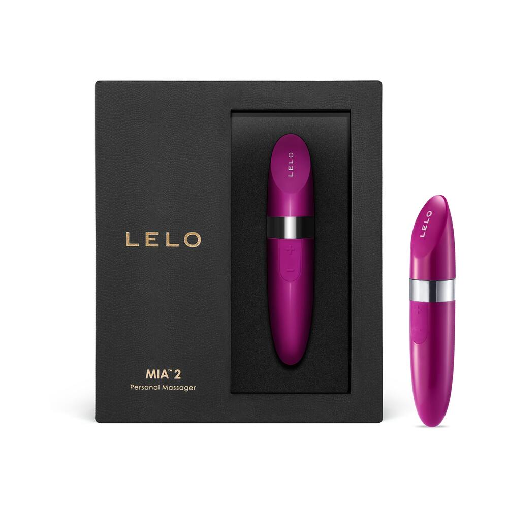 LELO MIA 2 Rechargeable Lipstick Vibrator Deep Rose - Fantasies Boutique