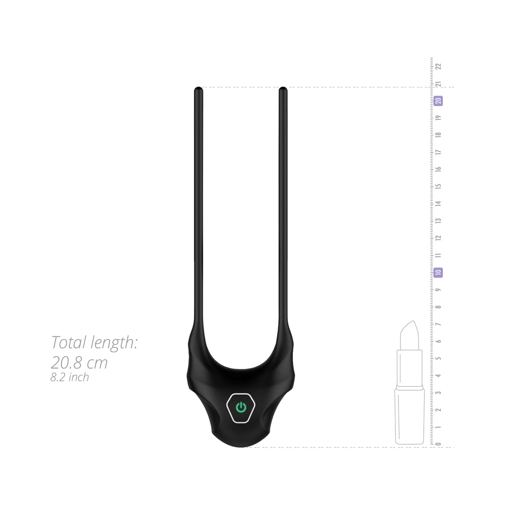 Nexus Forge Adjustable Vibrating Cock Ring Black - Fantasies Boutique
