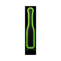 Ouch! Glow in the Dark Bonded Leather Paddle Neon Green