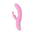 Playboy Rub Me Right Rechargeable Thrusting Dual Stimulator Silicone Pink Petal