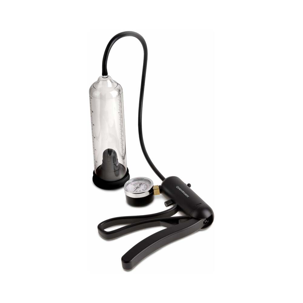 Pump Worx Pro-Gauge Power Pump Clear/Black - Fantasies Boutique