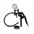 Blush Performance Gauge Pump Pistol with Silicone Tubing & Silicone Cock Strap Black - Fantasies Boutique
