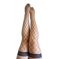 Kixies Michelle Large Net Fishnet Thigh-High Size D - Fantasies Boutique