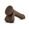 Au Naturel Mister Perfect 8.5 in. Posable Dual Density Dildo with Balls Brown - Fantasies Boutique