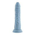 FemmeFunn Vortex Turbo Shaft 2.0 8 in. Silicone Vibrating Rotating Dildo Light Blue - Fantasies Boutique