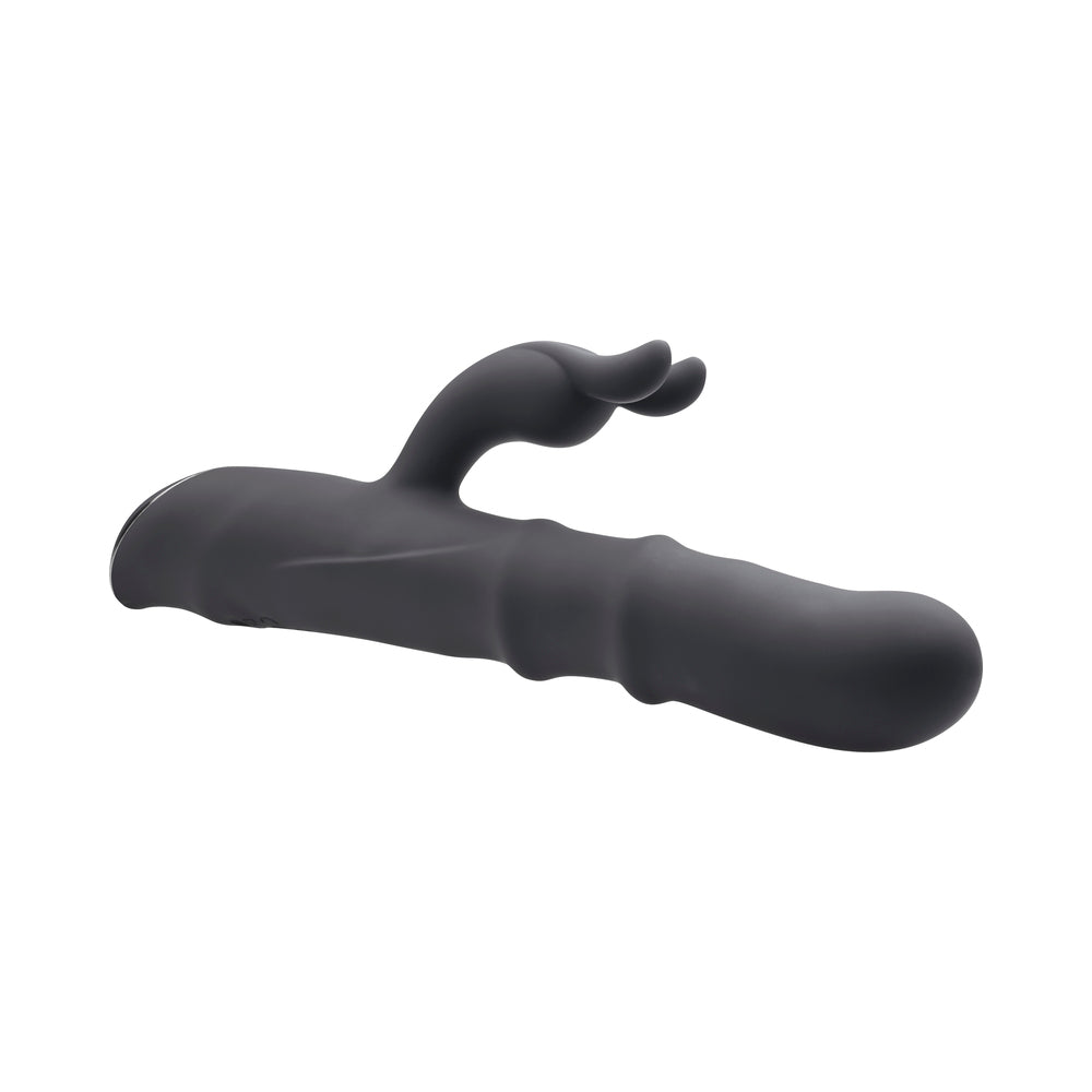 Evolved Ringmaster Rechargeable Dual Stim Vibe Silicone Black - Fantasies Boutique