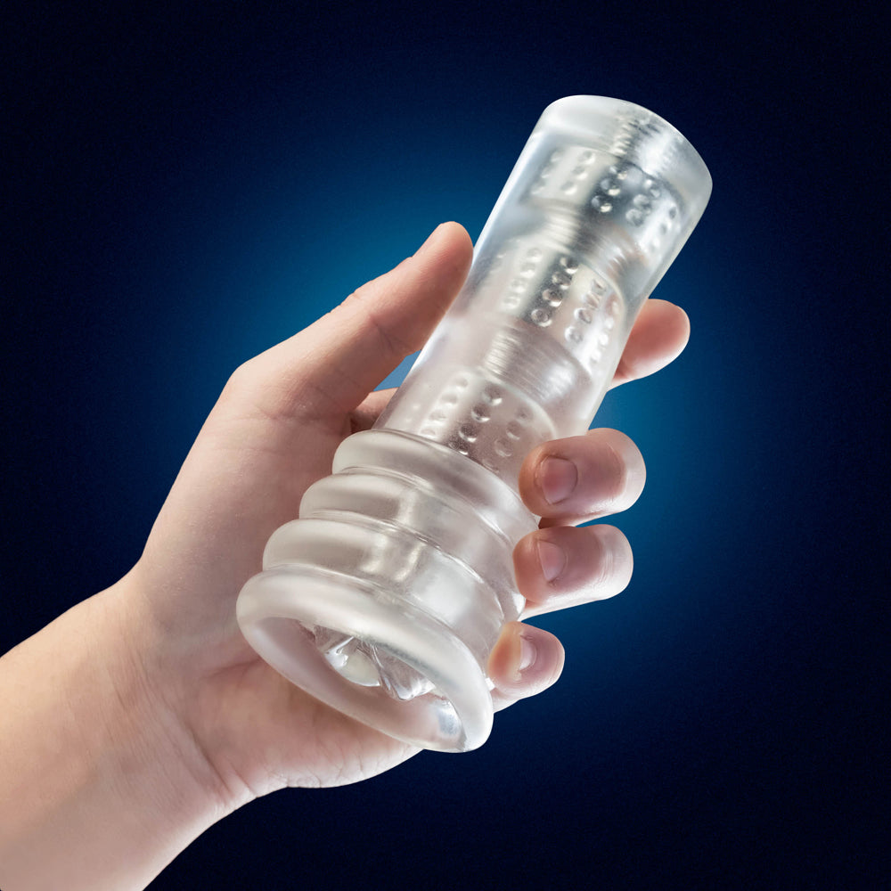 RIZE! Luz Glow in the Dark Self-Lubricating Stroker Clear - Fantasies Boutique