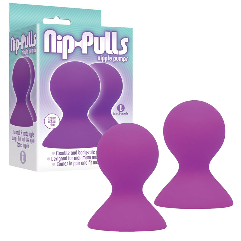 The 9's, Silicone Nip-Pulls, Violet - Fantasies Boutique