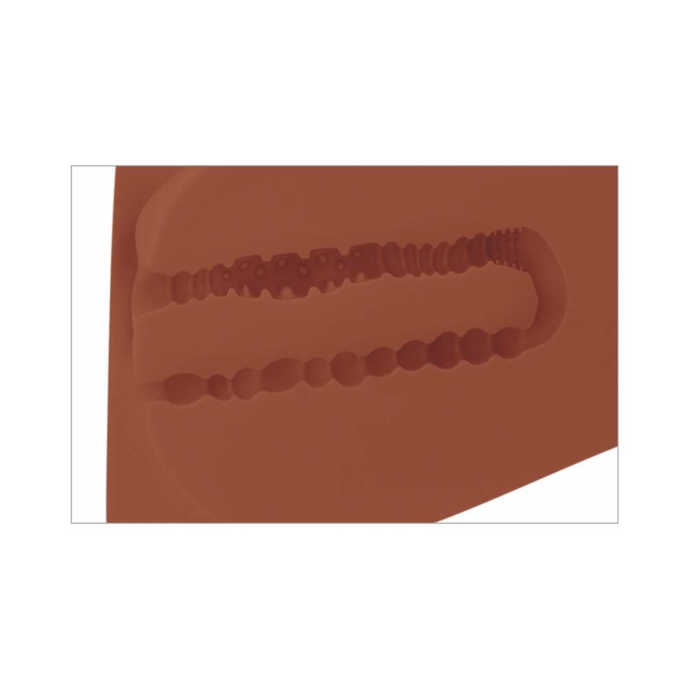 PDX Plus EZ Bang Torso Dual Entry Masturbator Brown - Fantasies Boutique