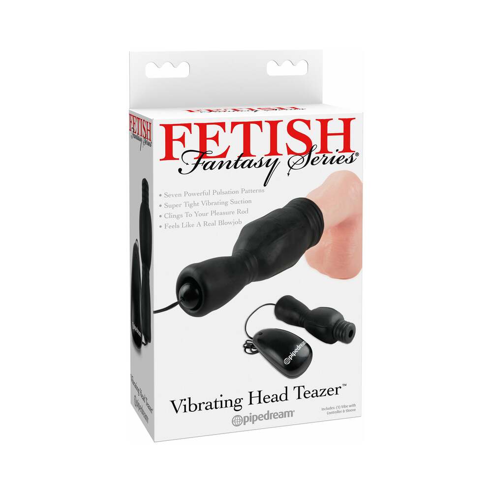 Fetish Fantasy Series Vibrating Head Teazer Glans Massager Black - Fantasies Boutique