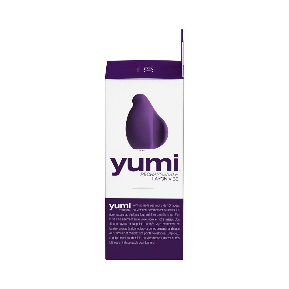 VeDO Yumi Rechargeable Finger Vibe - Deep Purple - Fantasies Boutique