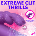 BANG! Silicone Rabbit Vibrator Purple