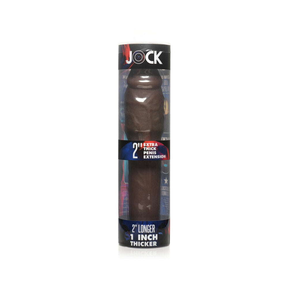 Jock Extra Thick Penis Extension Sleeve 2 in. Dark - Fantasies Boutique