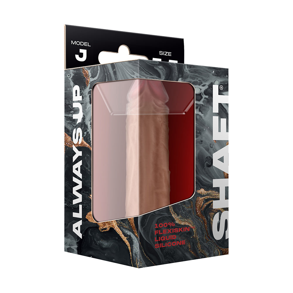 Shaft Model J: 5.5 in. Dual Density Silicone Dildo Pine