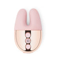 Le Wand Chrome Double Vibe Rechargeable Silicone Mini Vibrator Rose Gold - Fantasies Boutique
