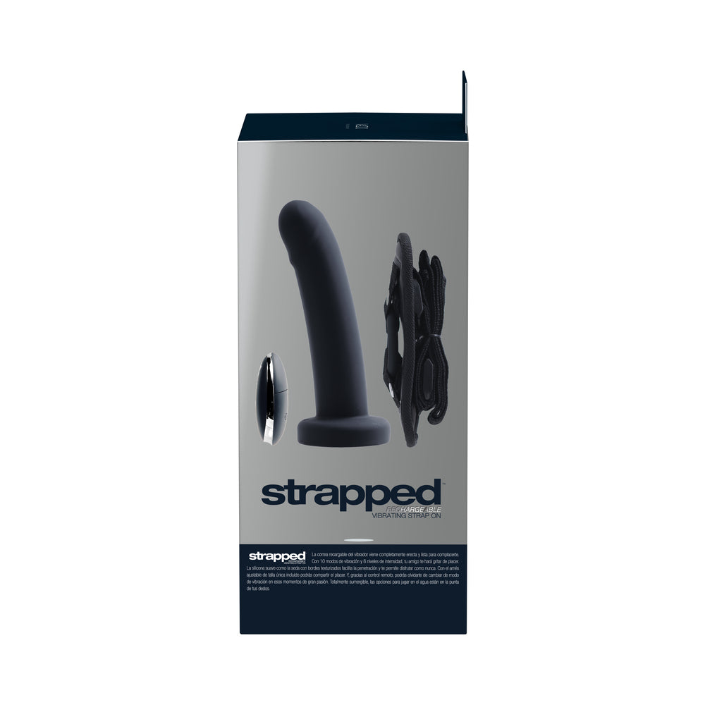 Vedo Strapped Rechargeable Strap-On Just Black - Fantasies Boutique