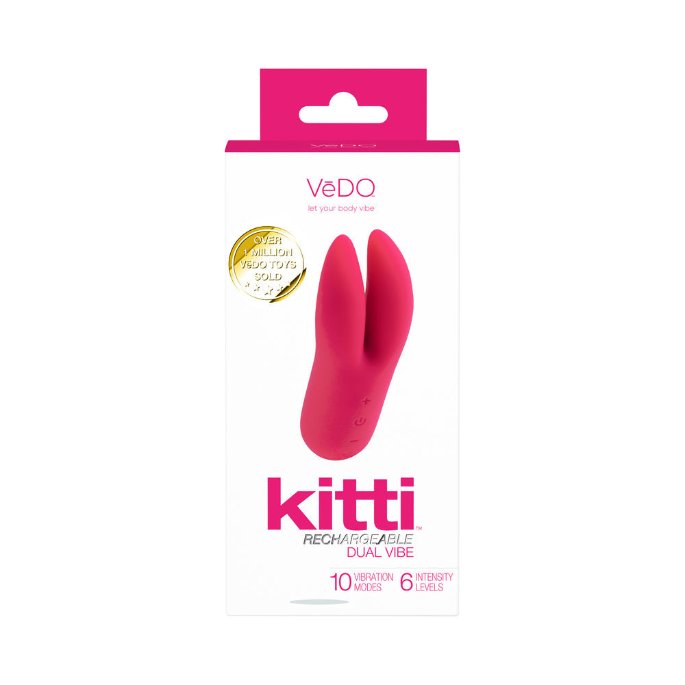 Vedo Kitti Rechargeable Dual Vibe Foxy Pink - Fantasies Boutique