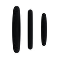 Rock Solid Black Gasket Silicone 3pc Set (.75in,1in,1.25in) - Fantasies Boutique