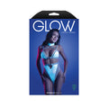 Fantasy Lingerie Glow Prismatic Iridescent Glow-in-the-Dark Cut-Out Harness Bodysuit M/L