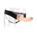 Fetish Fantasy Series 8 in. Hollow Strap-On Beige/Black - Fantasies Boutique