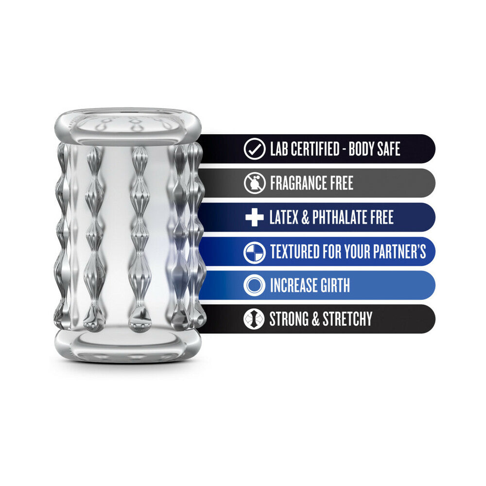 Blush Stay Hard Cock Sleeve 04 Penis Enhancer Clear - Fantasies Boutique