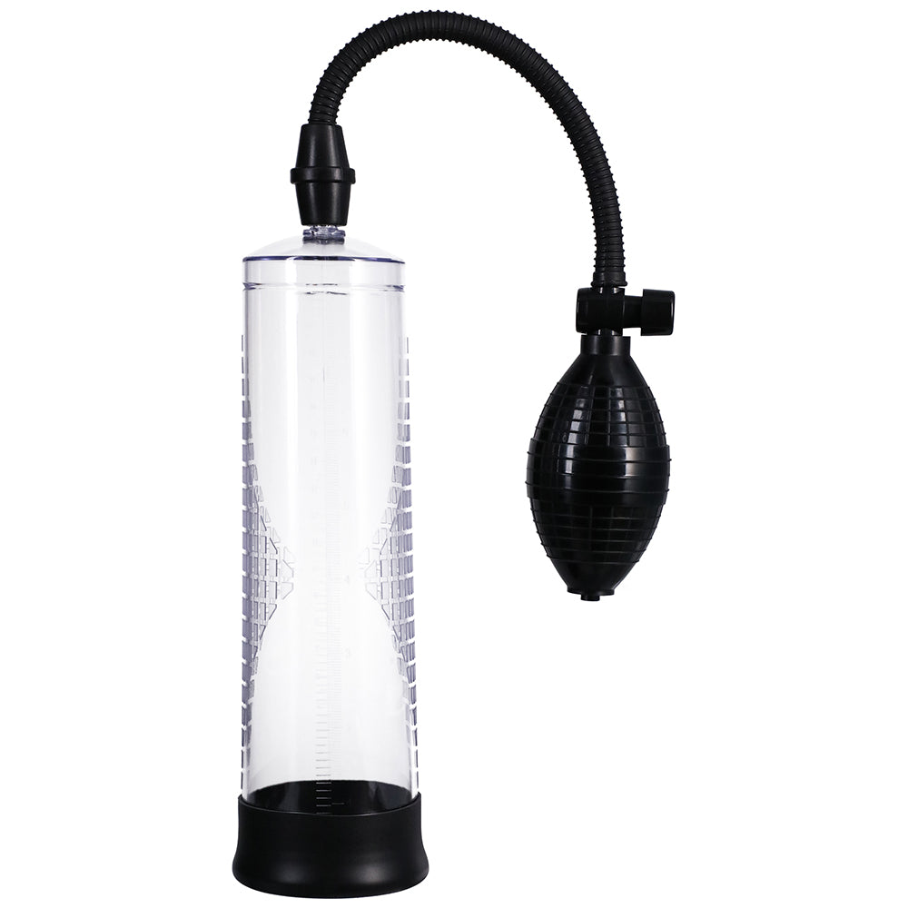 Rock Solid Classic Penis Pump Black/Clear - Fantasies Boutique