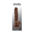 Selopa 6.5 in. Natural Feel Dildo Dark