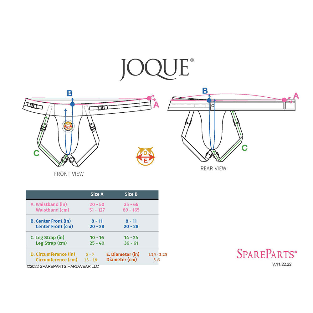 SpareParts Joque Double Strap Harness Red Size A - Fantasies Boutique