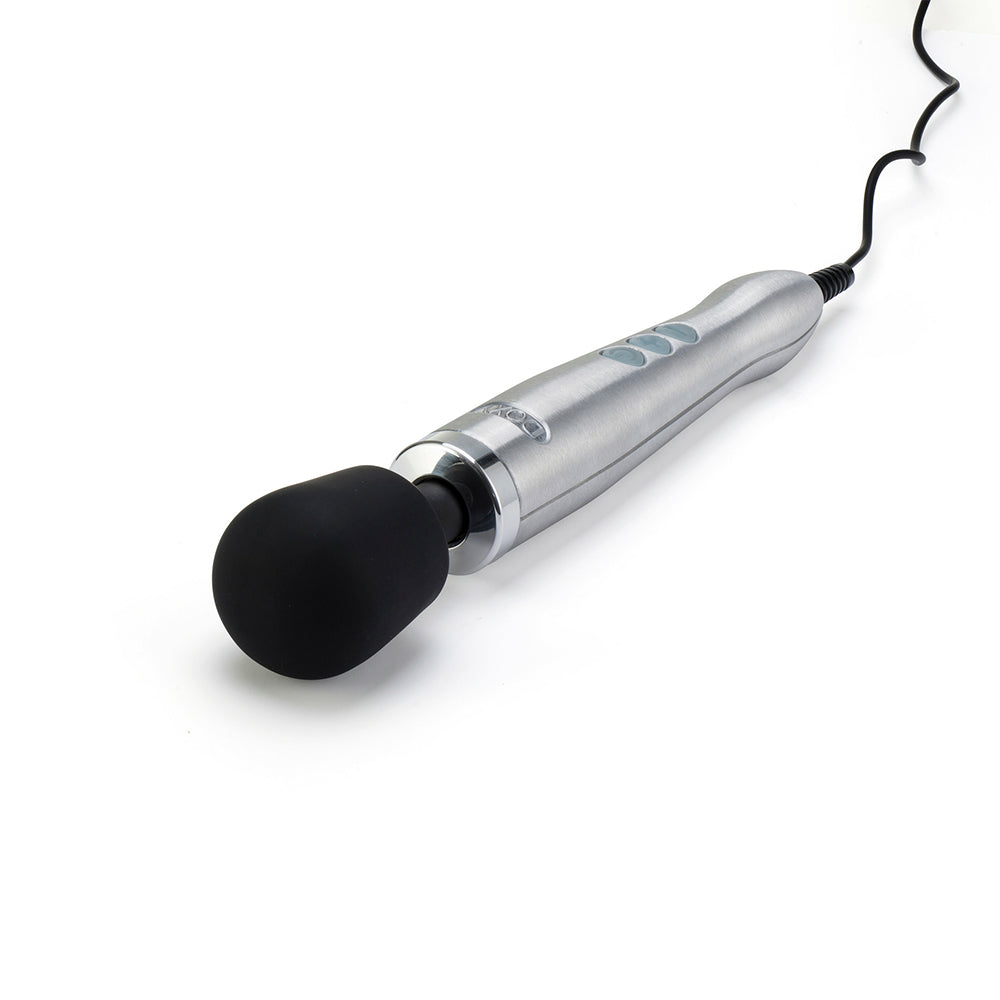Doxy Die Cast Wand Vibrator Brushed Metal - Fantasies Boutique