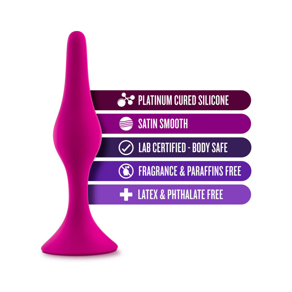 Blush Luxe Silicone Beginner Plug Small Pink - Fantasies Boutique