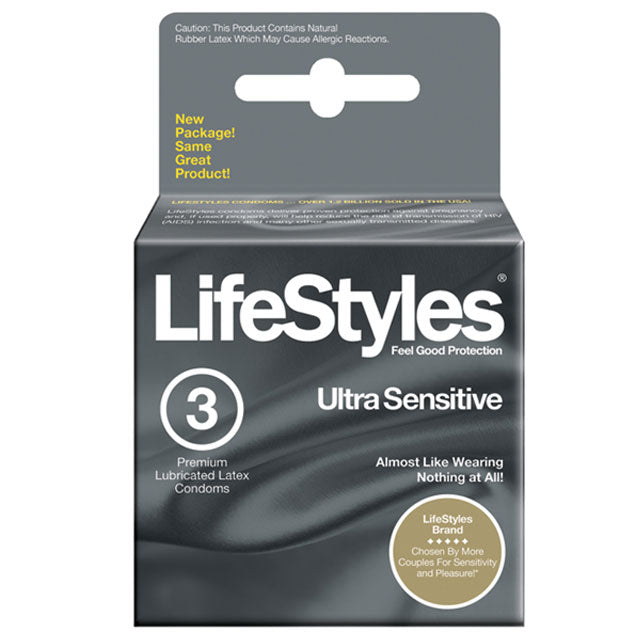 LifeStyles Ultra Sensative Condoms (3 pack) - Fantasies Boutique