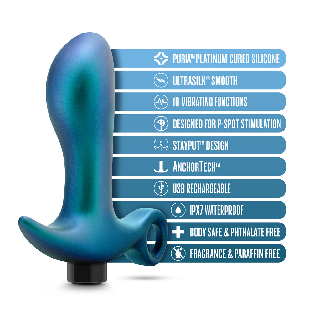 Anal Adventures Matrix Teleportation Plug Lunar Blue - Fantasies Boutique