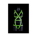 Ouch! Glow in the Dark Full-Body Harness Neon Green L/XL - Fantasies Boutique