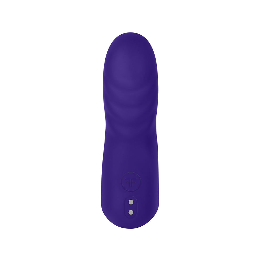 FemmeFunn Dioni Rechargeable Silicone Finger Vibrator Large Dark Purple - Fantasies Boutique