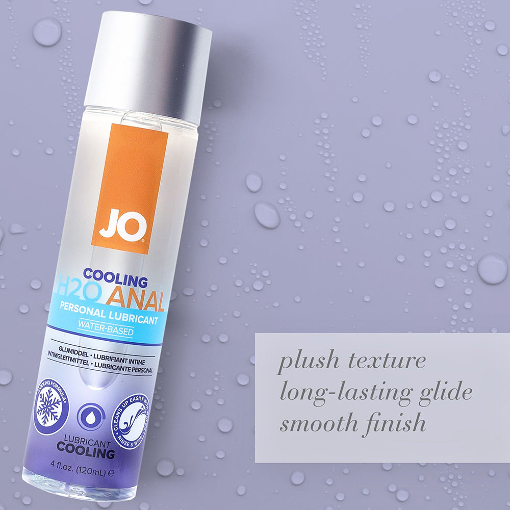 JO H2O Anal Cooling Water-Based Lubricant 4 oz. - Fantasies Boutique
