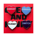 Geeky & Kinky Kinky Hearts Series 5 Enamel Pins