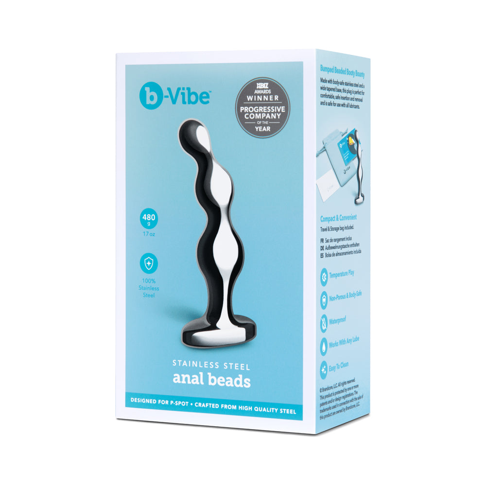 b-Vibe Stainless Steel Anal Beads - Fantasies Boutique