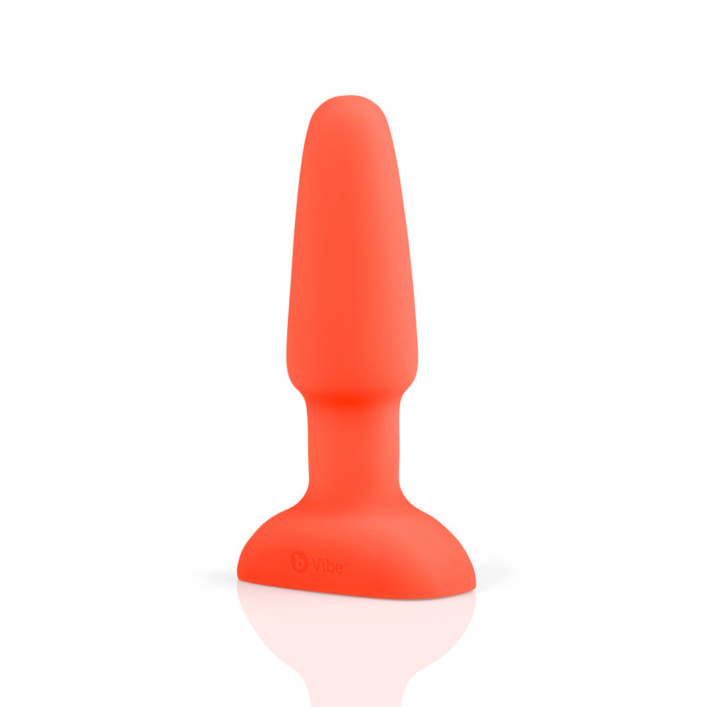 b-Vibe Rimming 2 Rotating and Vibrating Remote Control Plug Orange - Fantasies Boutique