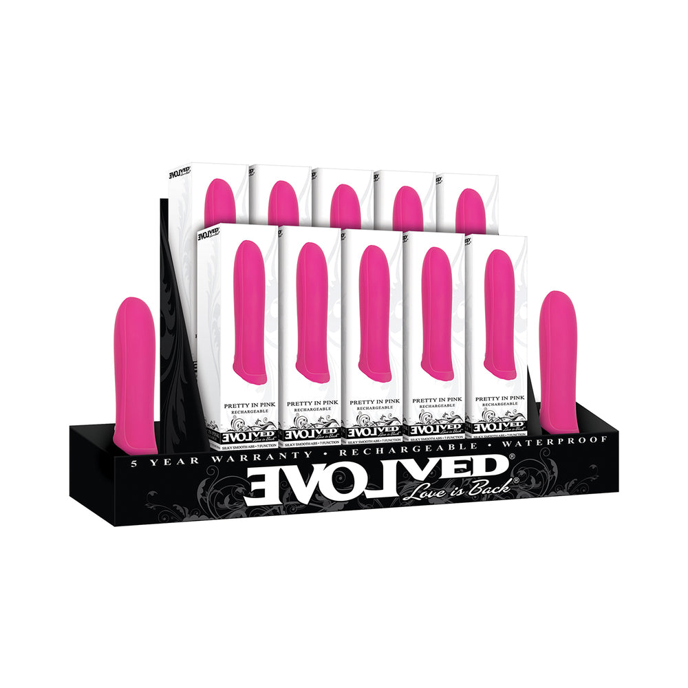 Evolved Pretty in Pink Rechargeable Silicone Bullet Vibrator - Fantasies Boutique