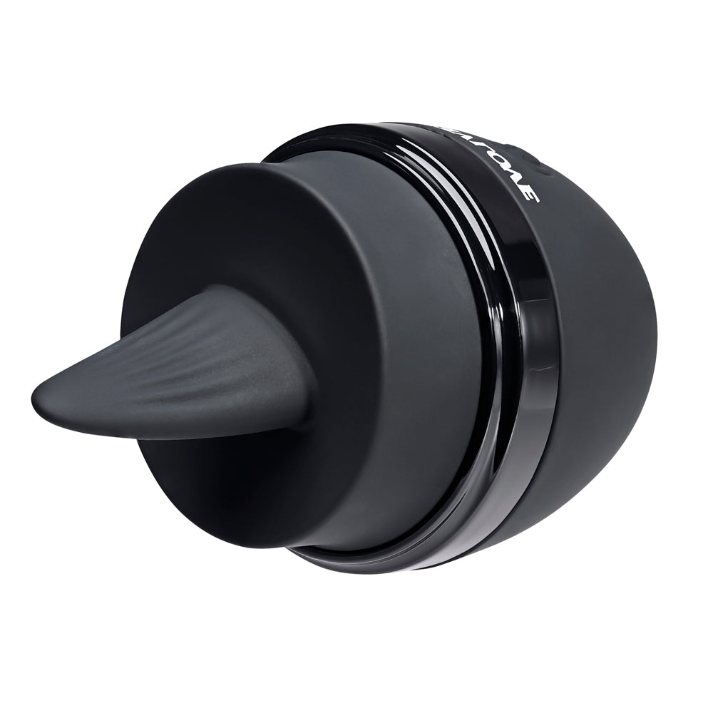 Evolved Tongue Tied Rechargeable Flicking Silicone Tongue Vibrator Black - Fantasies Boutique