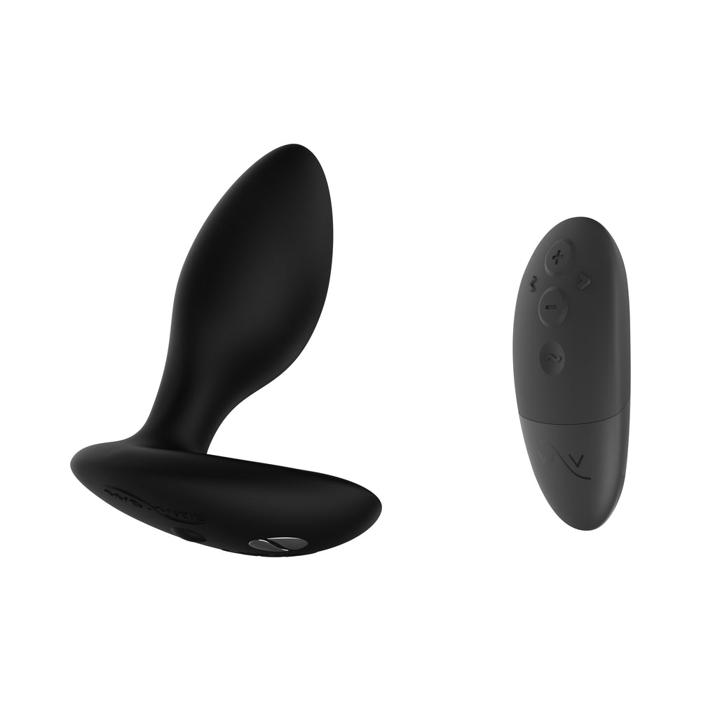 We-Vibe Ditto+ Rechargeable Remote-Controlled Silicone Vibrating Anal Plug Satin Black - Fantasies Boutique