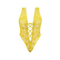 Magic Silk Daffodil Dreams Teddy with Snap Crotch Yellow S/M