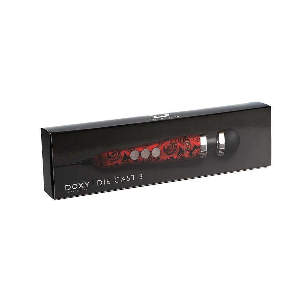 Doxy Die Cast 3 Compact Wand Vibrator Roses - Fantasies Boutique