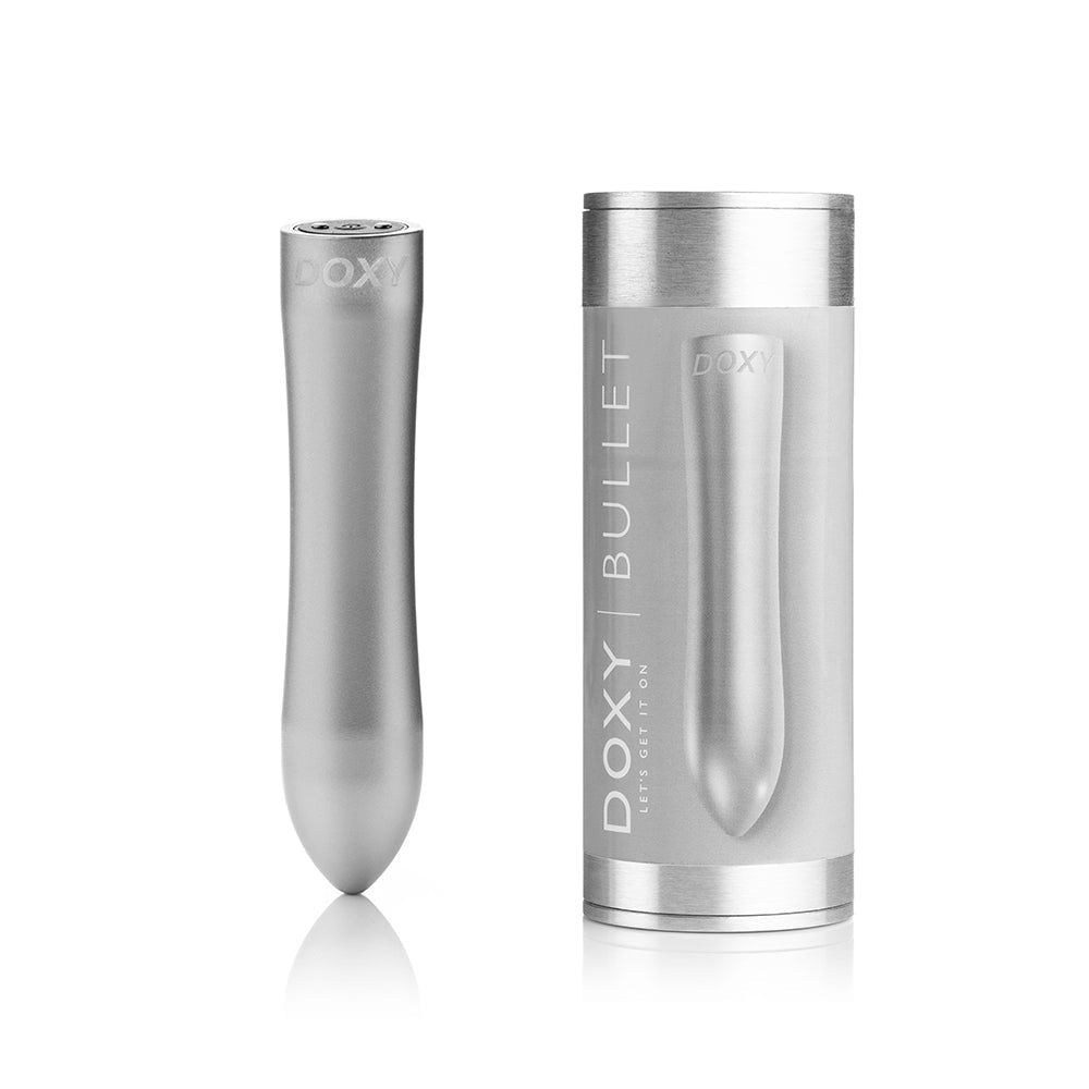 Doxy Bullet Rechargeable Vibrator Silver - Fantasies Boutique